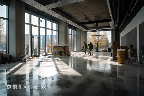 辦公樓大廳裝潢工程現(xiàn)場施工紀(jì)實